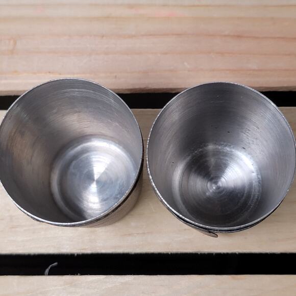 Set of 2 Jägermeister Stainless Steel 2.5" Shot Glasses - Picture 3 of 5